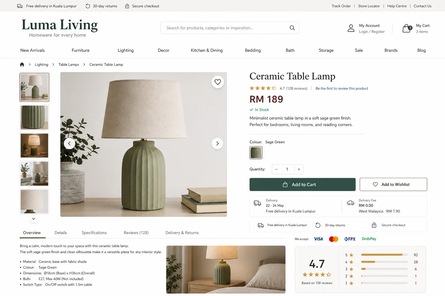 Ecommerce product page redesigned from a cluttered store into a clear buying experience