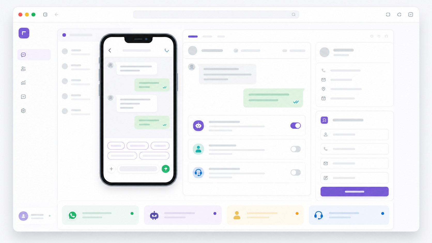 AI chatbot and WhatsApp automation visual for Kuala Lumpur businesses