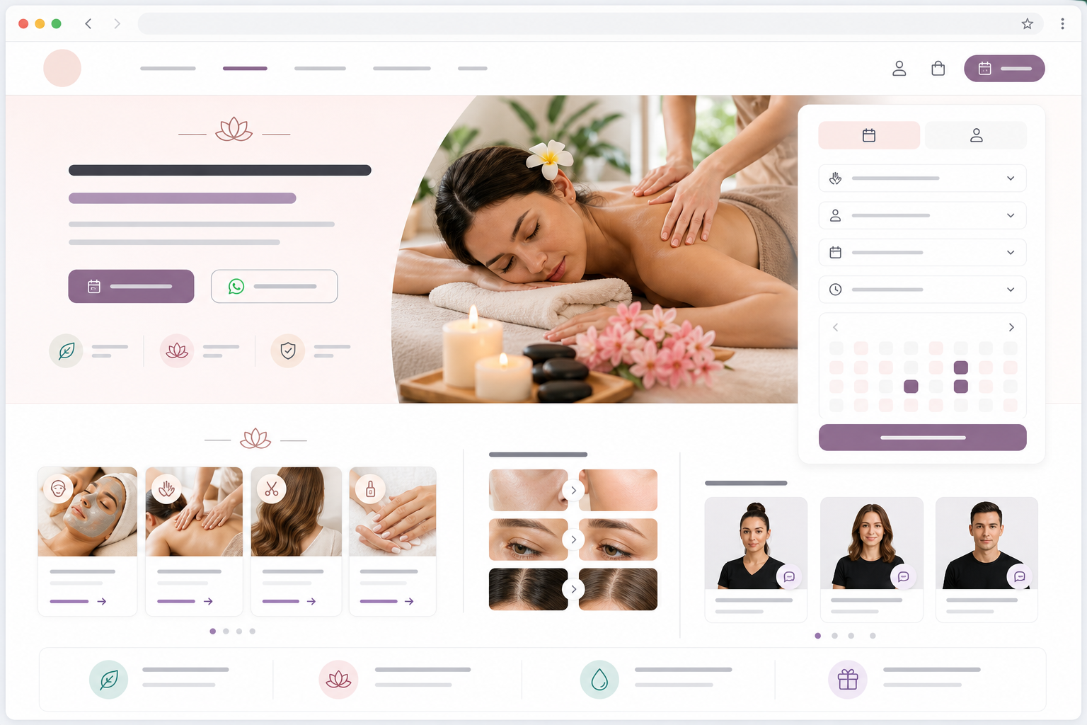 Salon, Spa and Wellness Websites Malaysia That Fill Your Calendar website preview