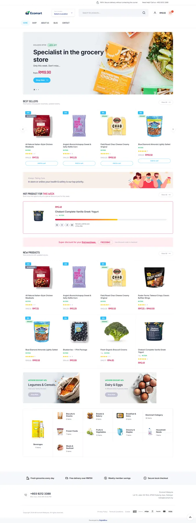 Online Store responsive website preview