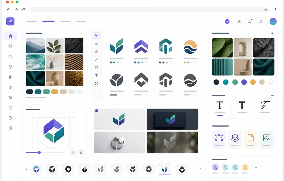 Logo design Malaysia brand identity concept and asset presentation